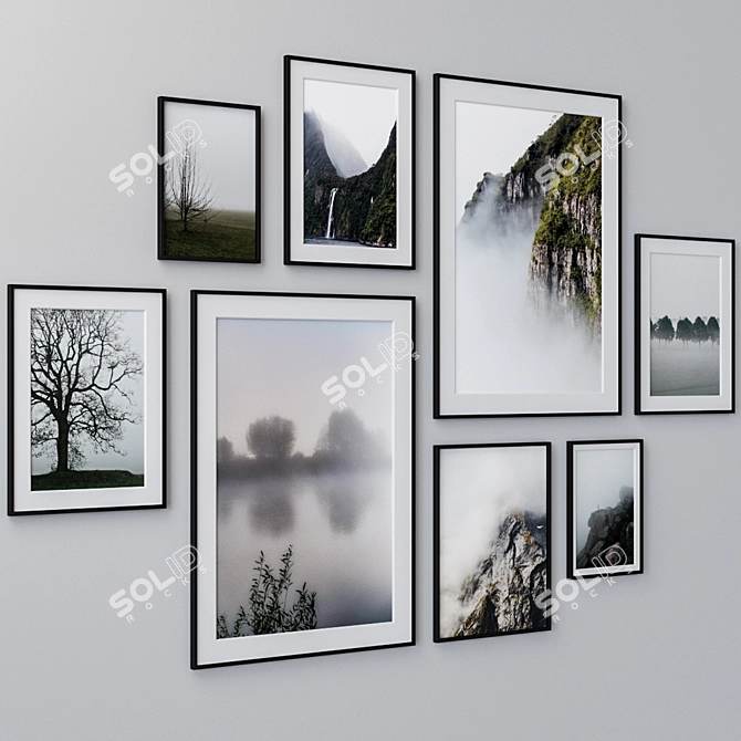 Versatile Set of Wall Paintings 3D model image 2