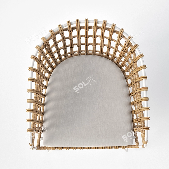 Elegant Merina Chair: Crisal Decoracion 3D model image 6