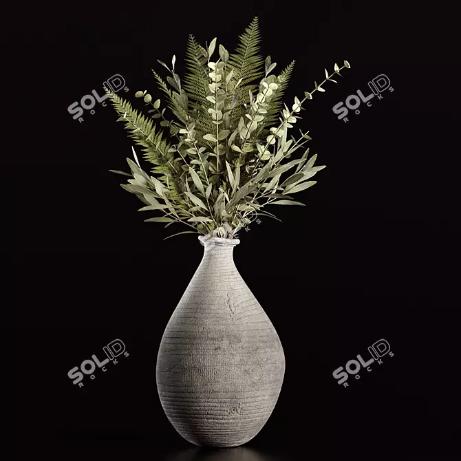 Botanical Bliss Bouquet 3D model image 1