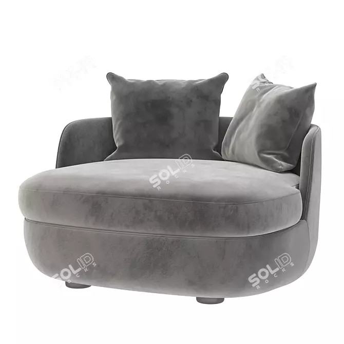 Bart Canape Armchair: Ultra-modern Elegance 3D model image 3