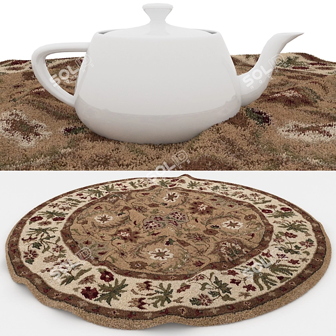 Versatile Rug Set: 8 Designs with VRayFur & Displacement 3D model image 5