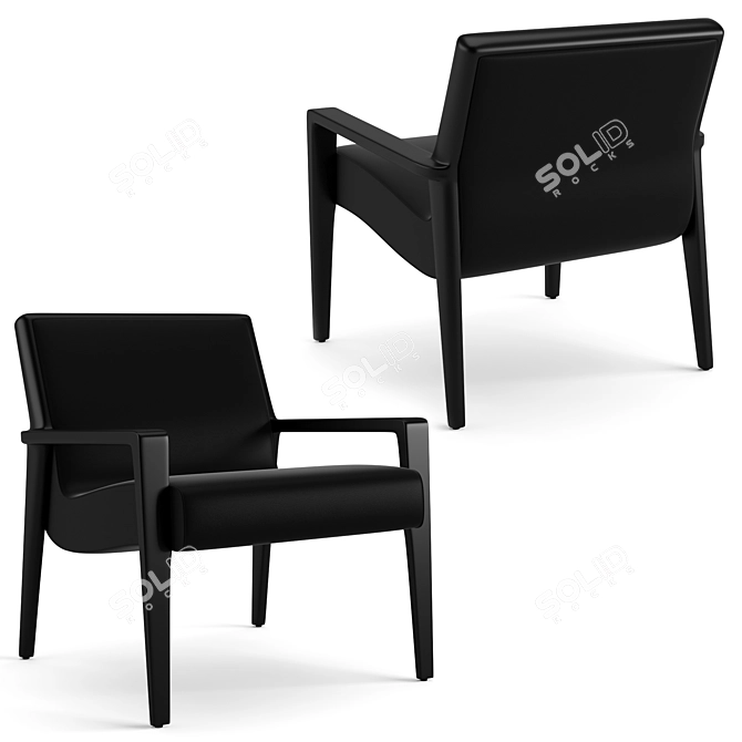 Nairobi Lounge Chair: Luxury Comfort for Your Home 3D model image 3