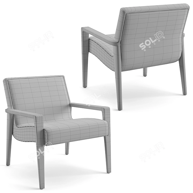 Nairobi Lounge Chair: Luxury Comfort for Your Home 3D model image 5