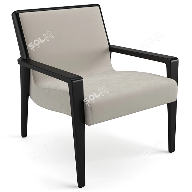 Nairobi Lounge Chair: Luxury Comfort for Your Home 3D model image 7