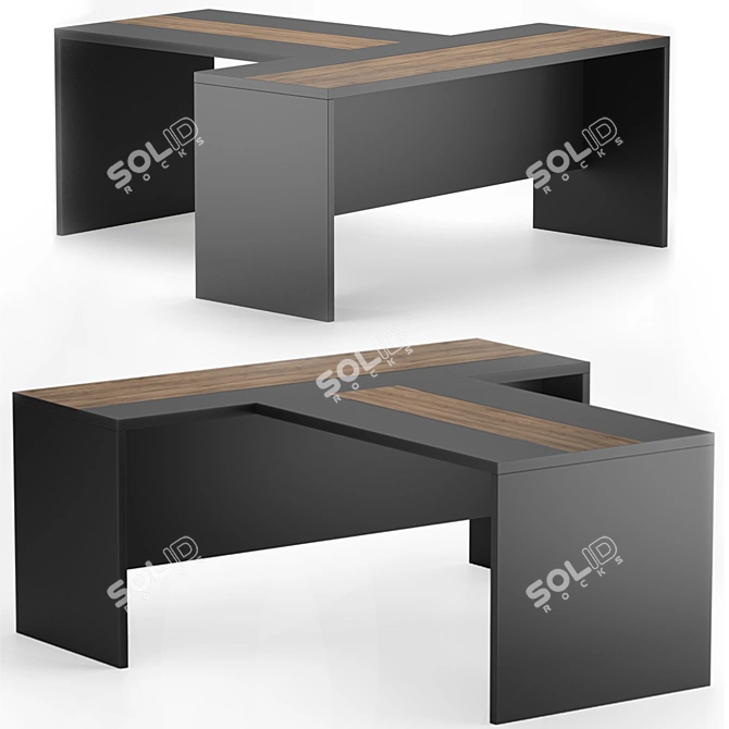 Versatile Home Office Table 3D model image 1