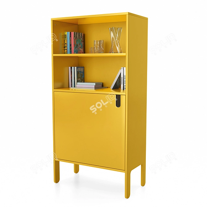 Tenzo Uno Yellow High Cabinet 3D model image 1