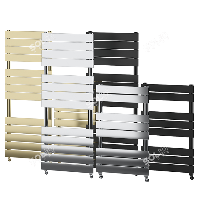 Luxury Milan Heated Towel Rail 3D model image 1