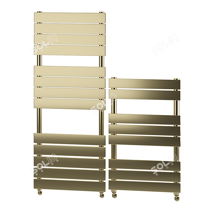 Luxury Milan Heated Towel Rail 3D model image 3