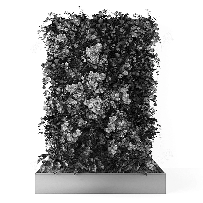 Modular Green Wall System 3D model image 2