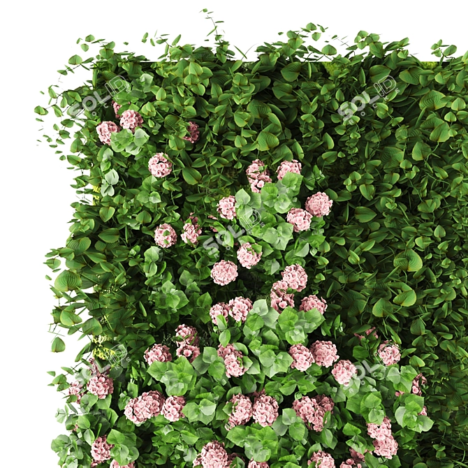 Modular Green Wall System 3D model image 3