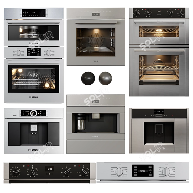 Premium Appliance Collection: Bosch, Neff, Miele 3D model image 6