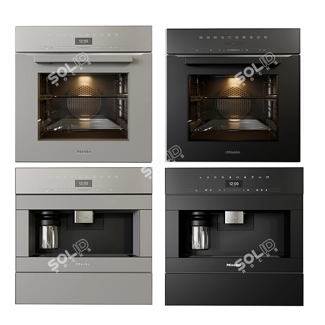 Premium Appliance Collection: Bosch, Neff, Miele 3D model image 2