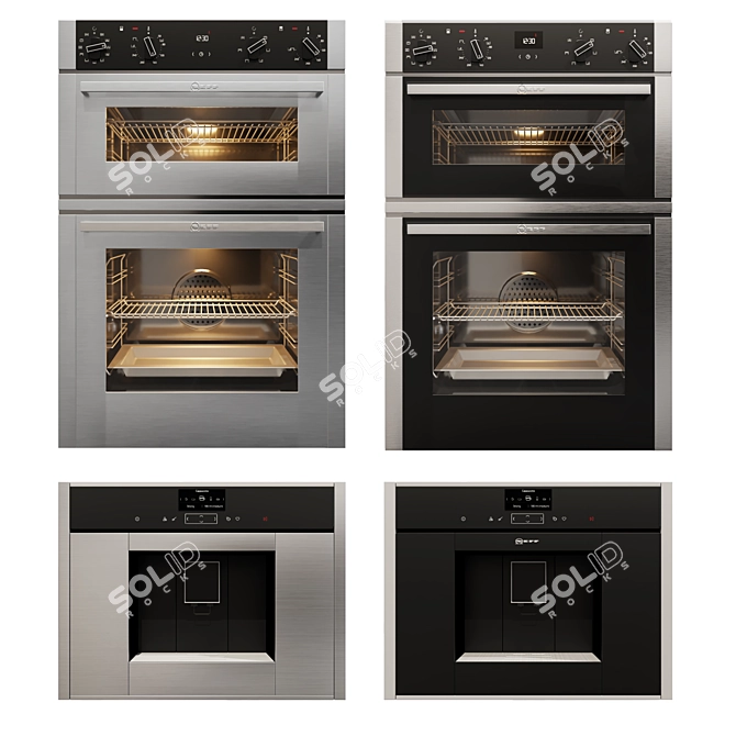 Premium Appliance Collection: Bosch, Neff, Miele 3D model image 3