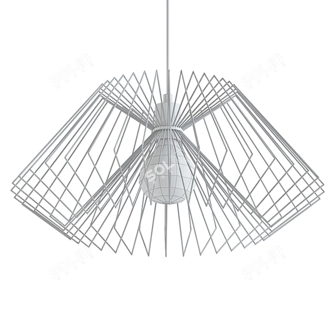 Sleek Modern Pendant Light 3D model image 2