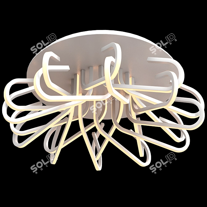 Sleek Light Love Birds 3D model image 1