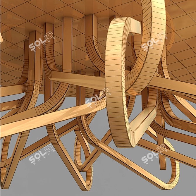 Sleek Light Love Birds 3D model image 3