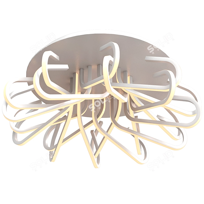 Sleek Light Love Birds 3D model image 4