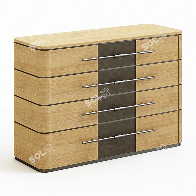 Stylish Frato Agra Chest of Drawers 3D model image 3