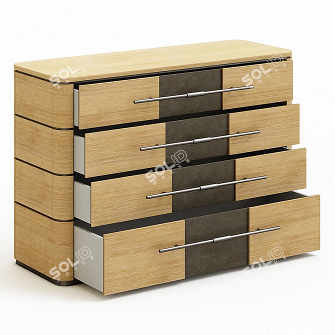 Stylish Frato Agra Chest of Drawers 3D model image 4