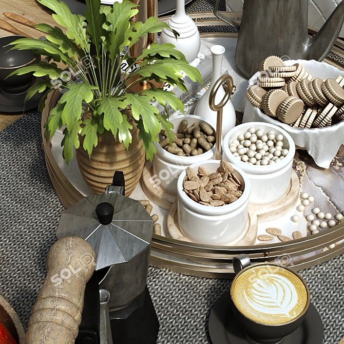 Sophisticated Tableware Set 3D model image 3