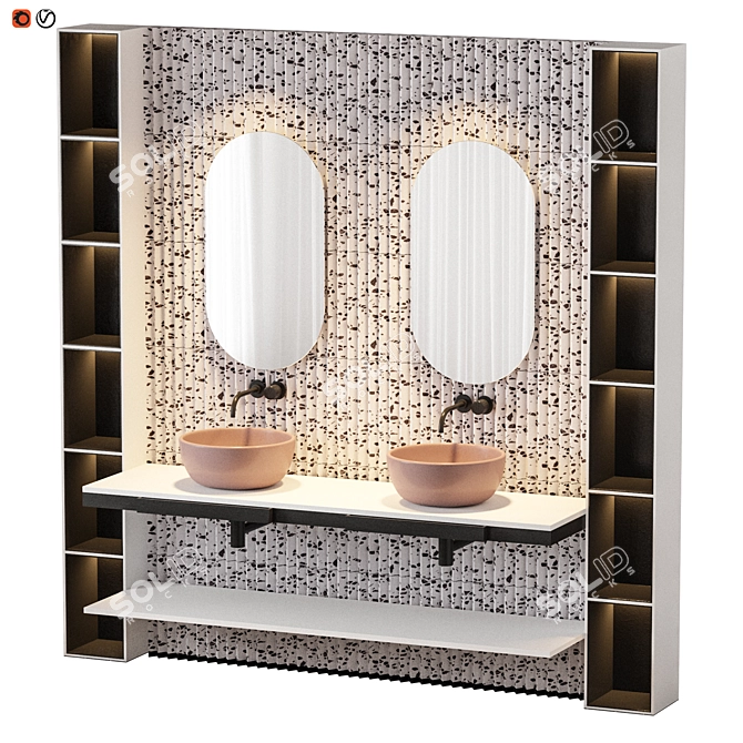 Terrazoo Casa: Stylish Bathroom Design 3D model image 1