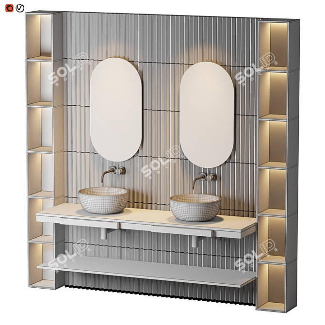 Terrazoo Casa: Stylish Bathroom Design 3D model image 2