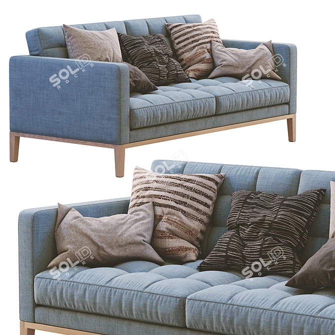 Contemporary AC Lounge Sofa 3D model image 5