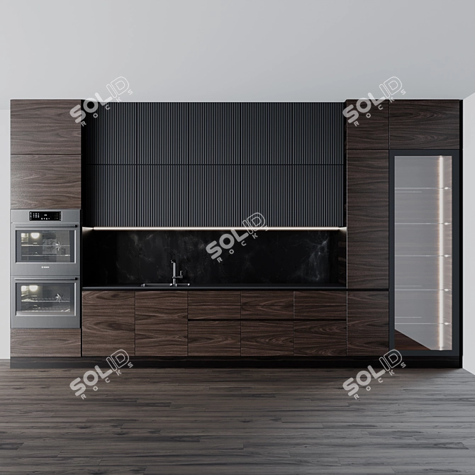 Sleek Isola Gloss Plus Hood 3D model image 3