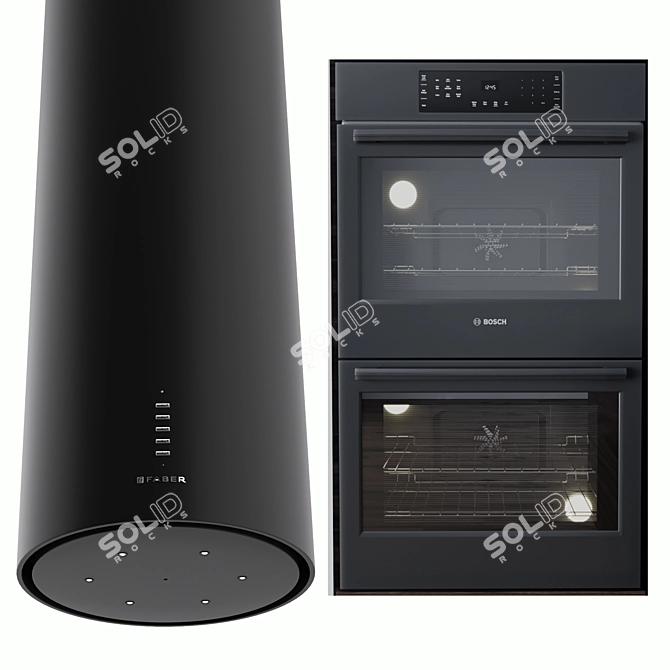 Sleek Isola Gloss Plus Hood 3D model image 5