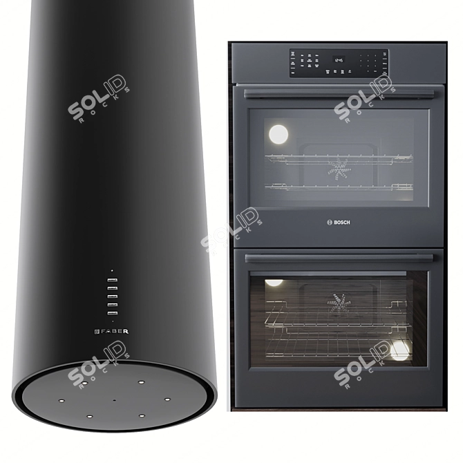 Sleek Isola Gloss Plus Hood 3D model image 12