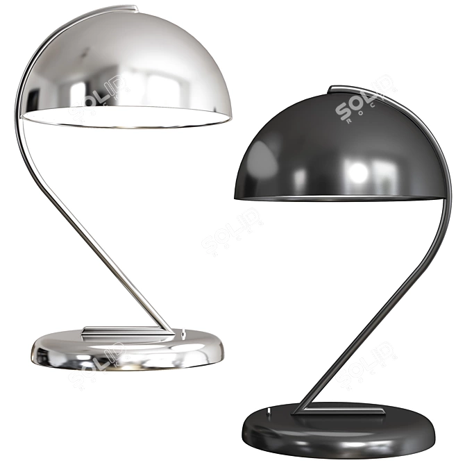 Elegant Desk Lamp: Jean Perzel 2013 3D model image 3