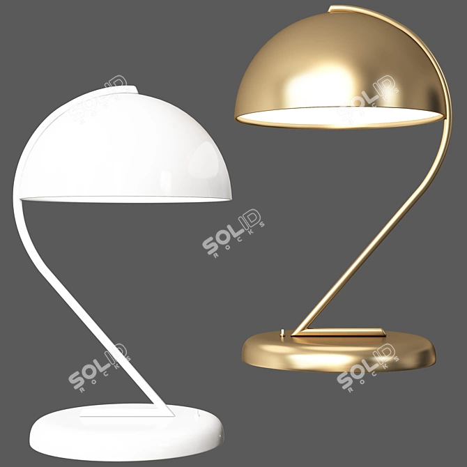 Elegant Desk Lamp: Jean Perzel 2013 3D model image 4