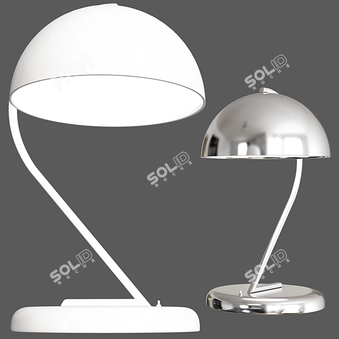 Elegant Desk Lamp: Jean Perzel 2013 3D model image 1