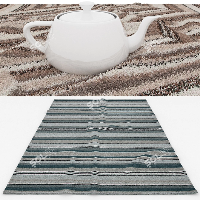 Versatile Rug Set: V-Ray and Corona Compatible 3D model image 3