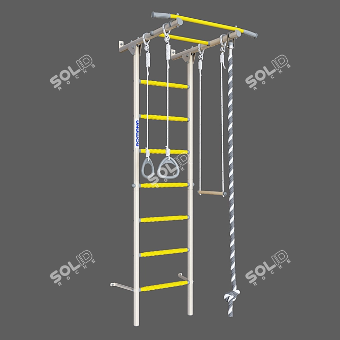 Romana S1 Swedish Wall with Massage Step 3D model image 1