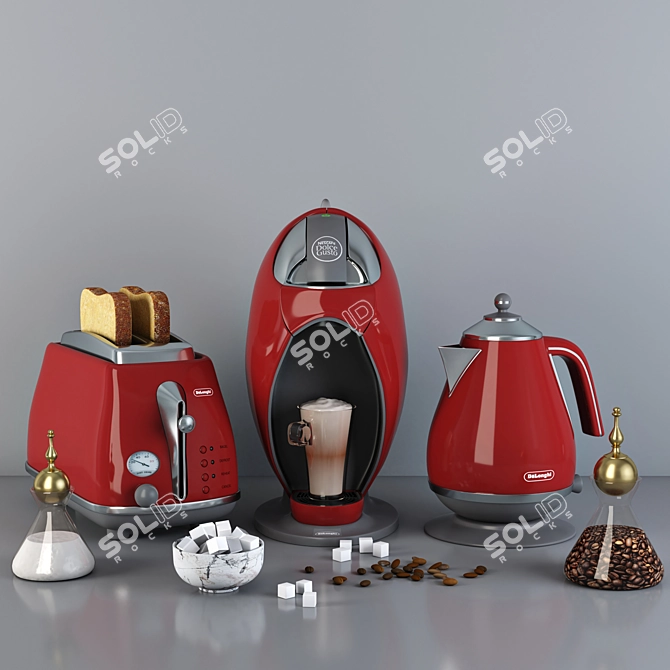 Delonghi Kitchen Set: Stylish and Functional 3D model image 5