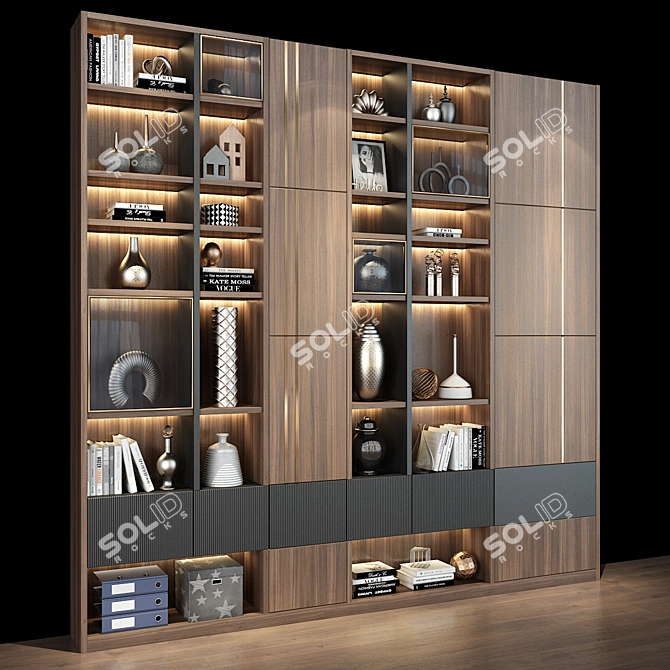 Modern Cabinet Rack | 0440 3D model image 3