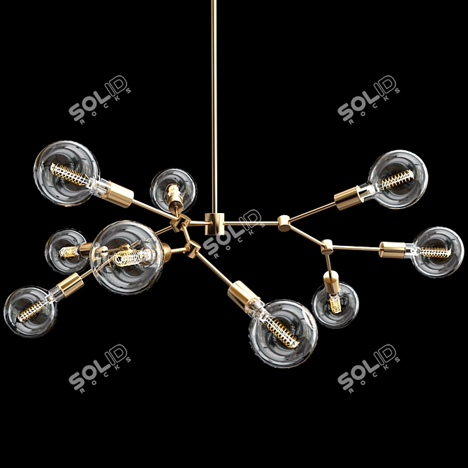 Scandi Sphere Chandelier: LEGYI 3D model image 2