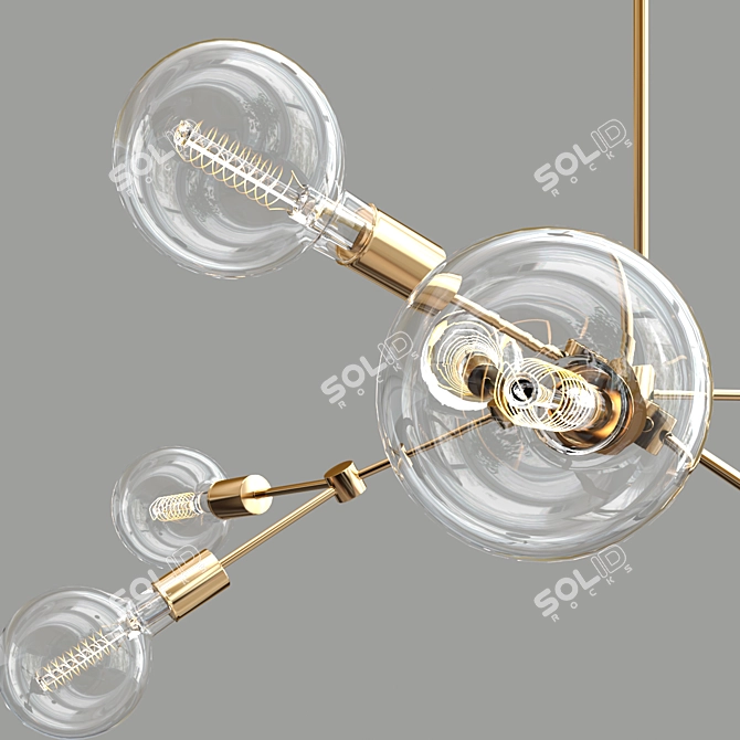 Scandi Sphere Chandelier: LEGYI 3D model image 3