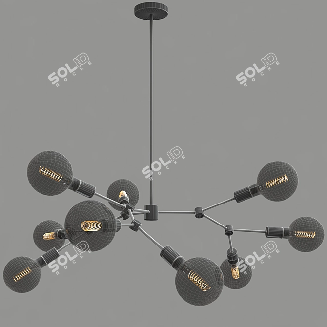 Scandi Sphere Chandelier: LEGYI 3D model image 4