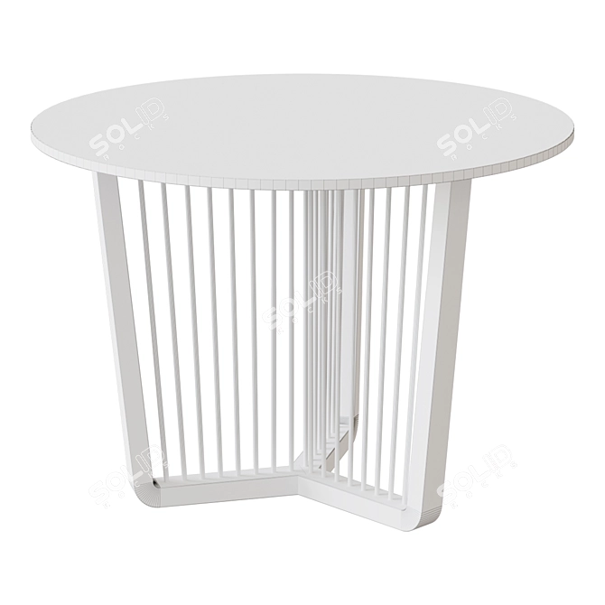 Alliance Ø110 Dining Table 3D model image 2