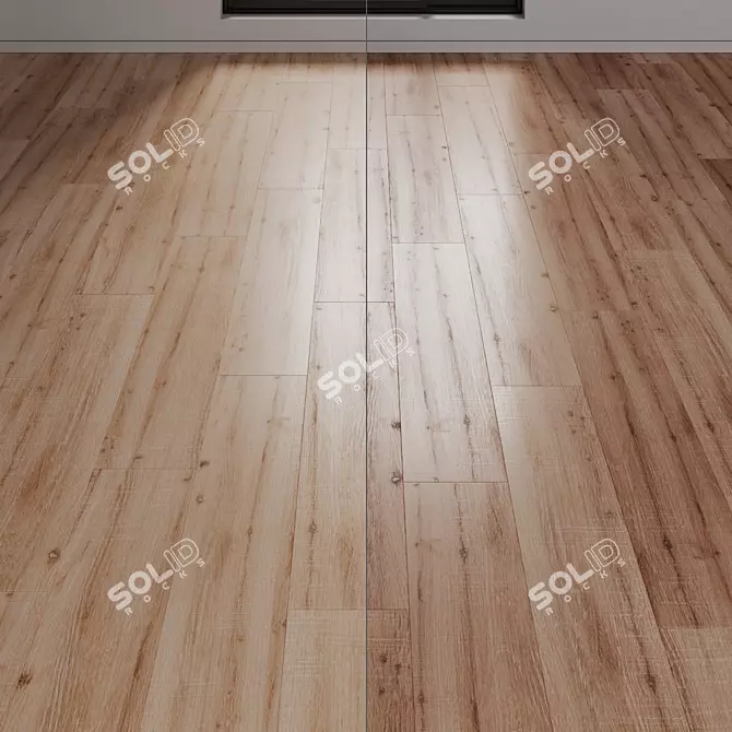 Porcelanosa ASCOT Arce & Teca: Beautiful Parquet Flooring 3D model image 1