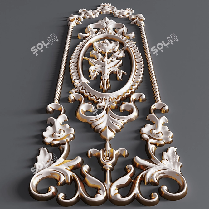 Elegant Decorative Plaster for Stunning Interiors 3D model image 2