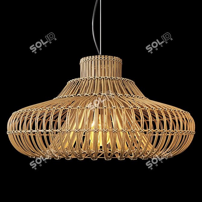 Eco-Friendly Kalahari Single Pendant 3D model image 3