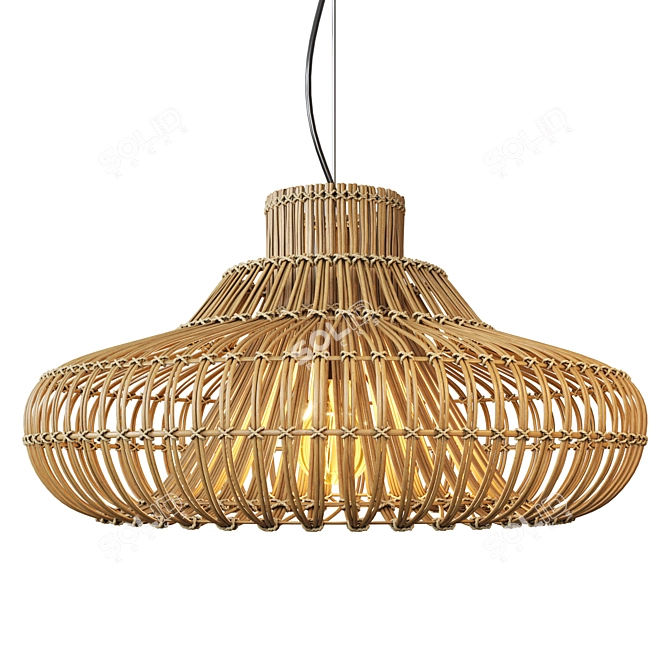 Eco-Friendly Kalahari Single Pendant 3D model image 4