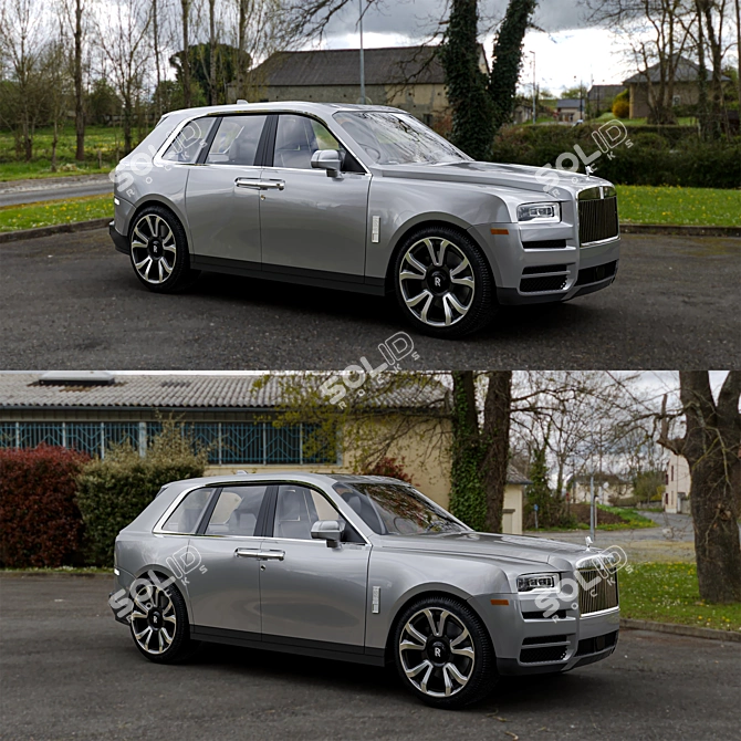 Luxury Rolls-Royce Cullinan: Premium Model 3D model image 4