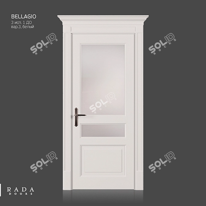 Bellagio Model 3 ISP. 1 DO - Luxurious Classic Style Interior Door 3D model image 1