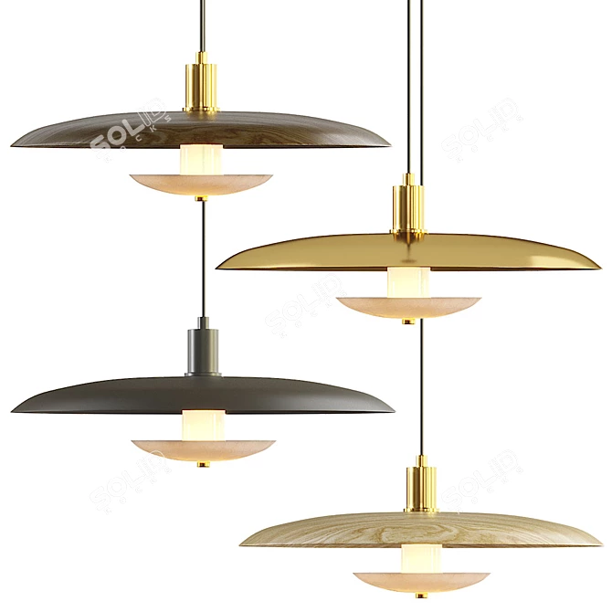 Reason Pendant Lamp: Stylish Lighting Solution 3D model image 1