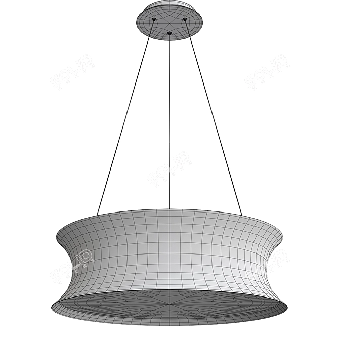 Sleek Tango LED Pendant Light 3D model image 2