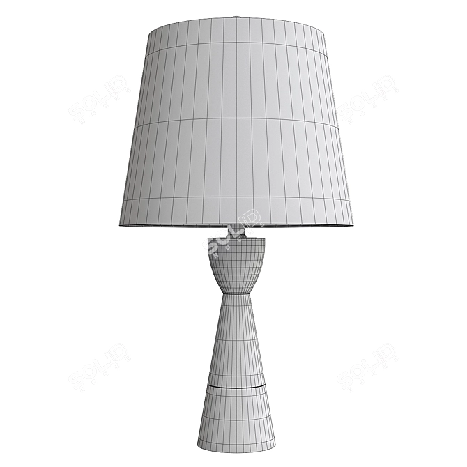 Elegant Caldarra Table Lamp Duo 3D model image 2